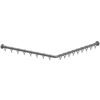 Normbau Nylon Care 300 Duschvorhangstange 0300812 Dunkelgrau – Bild 2