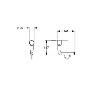 Normbau Nylon Care Papierrollenhalter 0449120 Verkehrsgrau – Bild 5