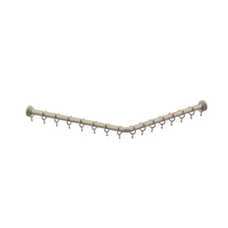 Normbau Nylon Care 400 Duschvorhangstange 0781010 Taupe – Bild 2