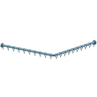 Normbau Nylon Care 400 Duschvorhangstange 0781030 Pastellblau – Bild 2