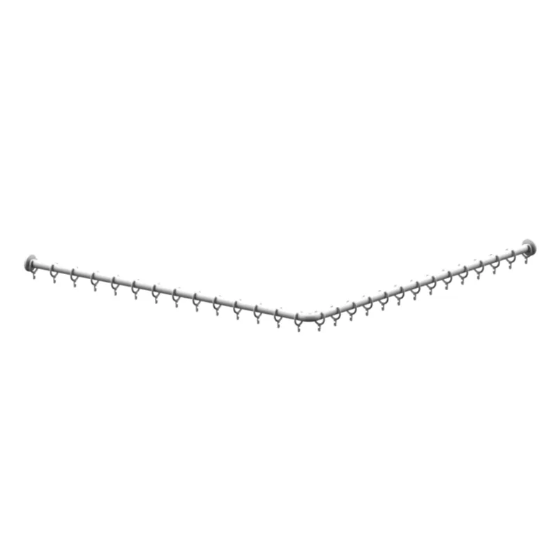 Normbau Nylon Care 400 Duschvorhangstange 0781070 Weiß