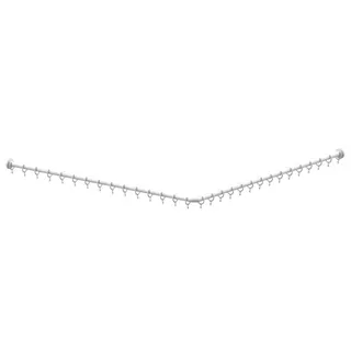 Normbau Nylon Care 400 Duschvorhangstange 0781080 Weiß – Bild 2