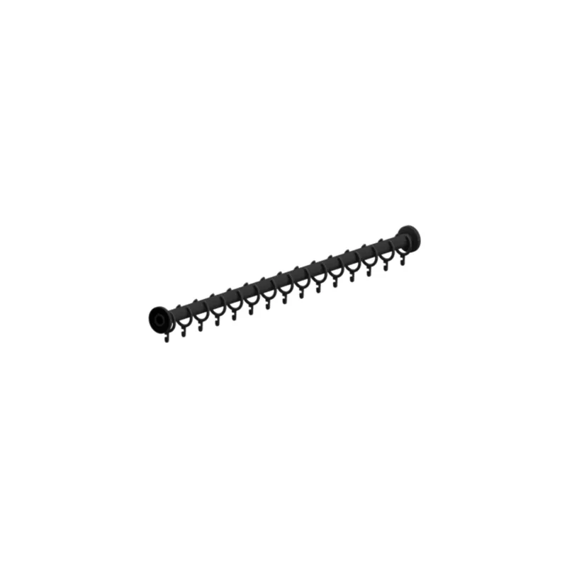 Normbau Nylon Care 400 Duschvorhangstange 0781230 Dunkelgrau