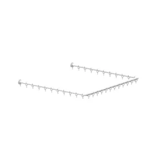 Normbau Nylon Care 400 Duschvorhangstange 0782350 Weiß – Bild 2