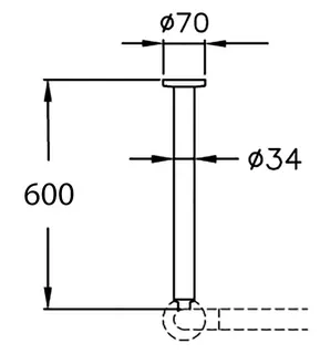 Normbau Nylon Care 300 Deckenabhängung 4300342 Weiß – Bild 5