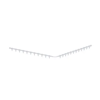 Normbau Cavere Care Duschvorhangstange 7382130 Weiß – Bild 2