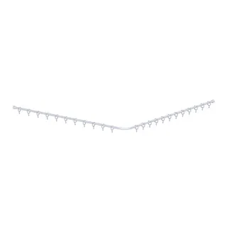 Normbau Cavere Care Duschvorhangstange 7382140 Weiß – Bild 2