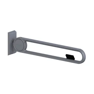 Normbau Cavere Care Stützklappgriff 7447288 Silber-Metallic
