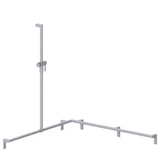 Normbau Cavere Care Duschhandlauf 7486111 Silber-Metallic
