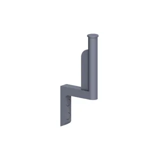 Normbau Cavere Care Ersatzrollenhalter 7520120 Silber-Metallic