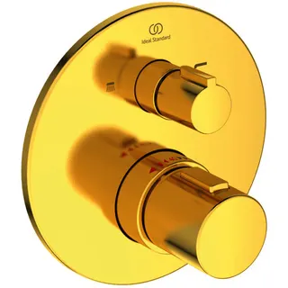 Ideal Standard Badethermostat UP Ceratherm T100, BS2, DIN EN 1717, Brushed Gold