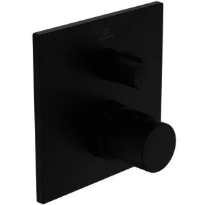 Ideal Standard Einzelthermostat UP Ceratherm C100, BS2, Rosette 163x163mm, Silk Black