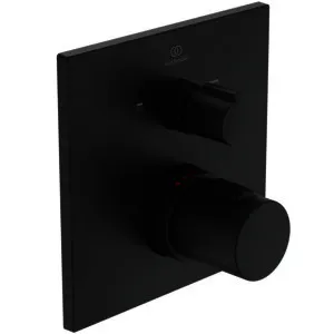 Ideal Standard Badethermostat UP Ceratherm C100, BS2, Rosette 163x163mm, Silk Black