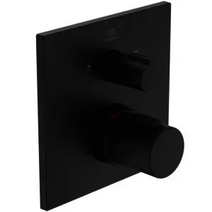 Ideal Standard Badethermostat UP Ceratherm C100, BS2, DIN EN 1717, Silk Black