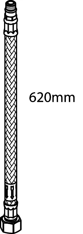 Ideal Standard flexibler Schlauch, G3/8, M8X1, l:620mm