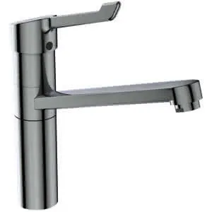 Ideal Standard Küchenarmatur Ceraflex,m.Klinikhebel, m.hohem Rohrausl., Ausld.222mm, Chrom – Bild 3
