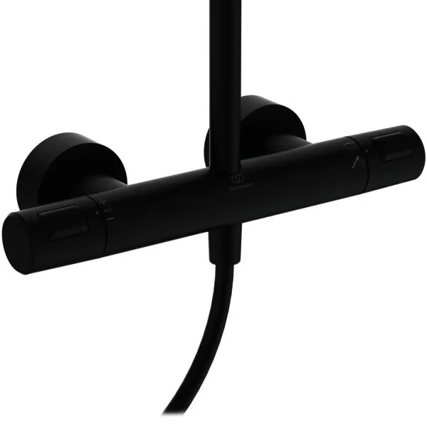 Ideal Standard Duschsystem Ceratherm T25 KB d:300mm Stick-Handbrause Silk Black