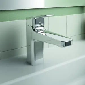Ideal Standard Waschtischarmatur Ceraplan H90 m.Ablgarn. Ausld.124mm BlueStart Chrom – Bild 4