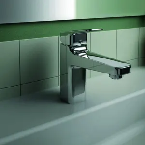 Ideal Standard Waschtischarmatur ND Ceraplan H90 m.Ablaufgarn. Ausld.124mm Chrom – Bild 4