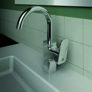 Ideal Standard Waschtischarmatur Ceraplan H200 m.Ablaufgarn. Ausld.145mm Chrom – Bild 5