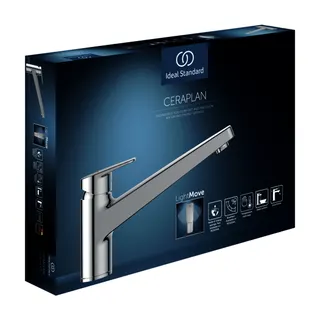 Ideal Standard Küchenarmatur Ceraplan Ausld.219mm Niederdruck Chrom – Bild 4