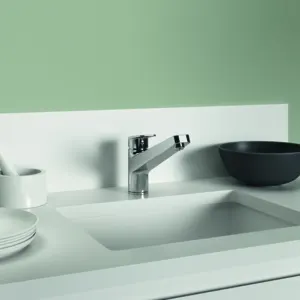 Ideal Standard Küchenarmatur Ceraplan Ausld.219mm Niederdruck Chrom – Bild 5