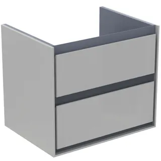 Ideal Standard MWT-Unterschrank Connect Air,2 Ausz., 600x440x517mm, Weiß gl.u. Hellgrau matt – Bild 3
