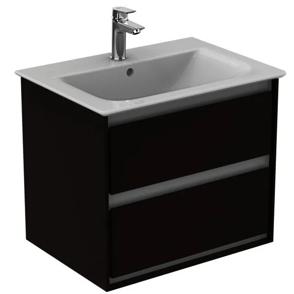 Ideal Standard MWT-Unterschrank Connect Air,2 Ausz., 600x440x517mm, Braun matt u. Weiß matt