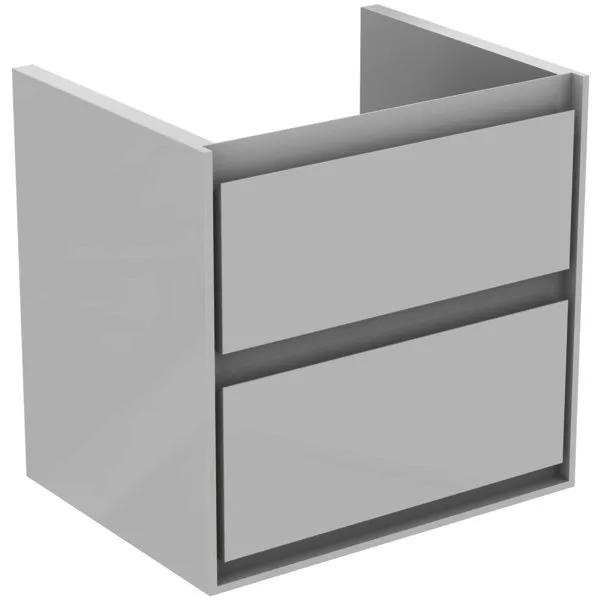 Ideal Standard Waschtisch-USchrank Connect Air Cube,2 Ausz., 530x409x517mm, Weiß gl.u.matt