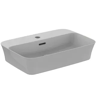 Ideal Standard Schale Ipalyss 1 Hahnloch mit Überlauf 550x380x145mm Weiß – Bild 3