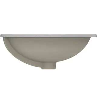 Ideal Standard Einbauwaschtisch Connect, rund, ohne Hahnloch, mit Überlauf, 480x480x175mm, Weiß