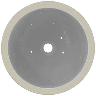 Ideal Standard Unterbauwaschtisch Connect, rund, ohne Hahnloch, mit Überlauf, 480x480x175mm, Weiß