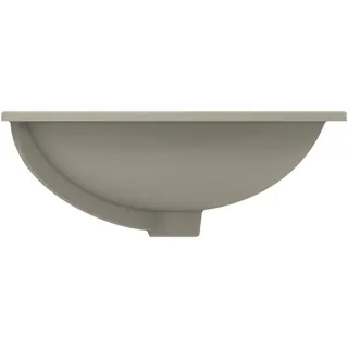 Ideal Standard Unterbauwaschtisch Connect, rund, ohne Hahnloch, mit Überlauf, 480x480x175mm, Weiß – Bild 4