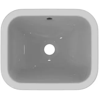 Ideal Standard Unterbau-Waschtisch Connect, rechteckig, ohne Hahnloch, mit Überlauf, 420x350x175mm, Weiß – Bild 4