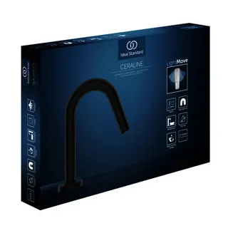Ideal Standard Standventil Ceraline Ausld.126mm Silk Black – Bild 2