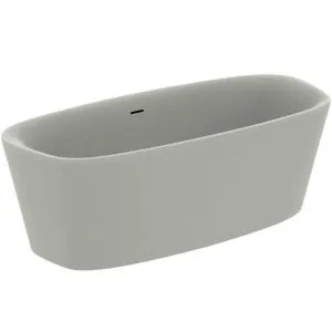Ideal Standard freistehende Duo-Badewanne DEA m.Ablauf, 1800x800x475/610mm, Seidenweiß