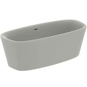 Ideal Standard freistehende Duo-Badewanne DEA m.Ablauf, 1800x800x475/610mm, Seidenweiß