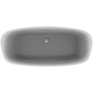 Ideal Standard freistehende Duo-Badewanne DEA m.Ablauf, 180x80x47/61cm, Schwarz Matt – Bild 2