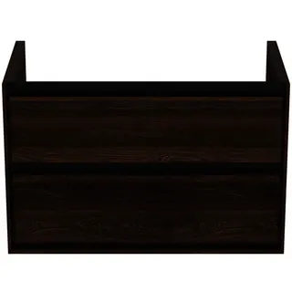 Ideal Standard MWT-Unterschrank Connect Air,2 Ausz., 800x440x517mm, Nussbaum u. Schwarz matt – Bild 2