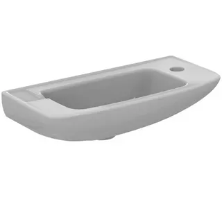 Ideal Standard Handwaschbecken Eurovit, 1 Hahnlochrechts, ohne Überlauf, 500x235x125mm, Weiß