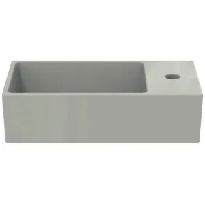 Ideal Standard Handwaschbecken Extra, 1 Hahnloch, mit Überlauf, Ablage rechts, 450x250x150mm, Weiß