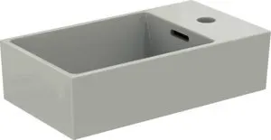 Ideal Standard Handwaschbecken Extra, 1 Hahnloch, mit Überlauf, Ablage rechts, 450x250x150mm, Weiß – Bild 4