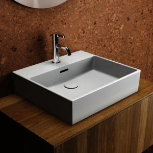 Ideal Standard Waschtisch Extra, 1 Hahnloch, mit Überlauf, 500x450x150mm, Weiß – Bild 5