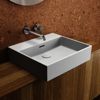 Ideal Standard Waschtisch Extra, ohne Hahnloch, mit Überlauf, 500x450x150mm, geschliffen, Weiß – Bild 5