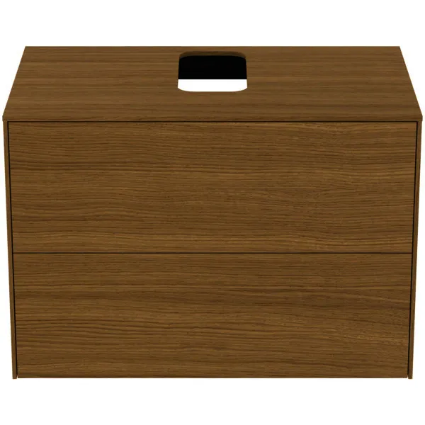 Ideal Standard Waschtisch-Unterschrank Conca, 2 Auszüge, m.mi.Ausschnitt,802x505x550mm,Eiche hell