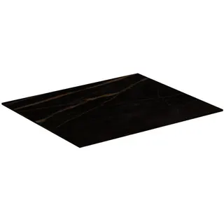 Ideal Standard Waschtischplatte Conca, aus Keramik, 602x505x6mm, Marmor Noir Desir – Bild 2