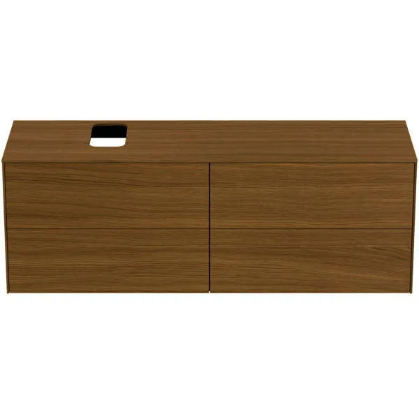 Ideal Standard Waschtisch-Unterschrank Conca, 4 Auszüge, m.Ausschnitt, 1587x505x550mm, Eiche hell