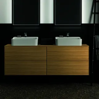 Ideal Standard Waschtisch-Unterschrank Conca, 4 Auszüge, m.Ausschnitt, 1587x505x550mm, Eiche hell – Bild 3