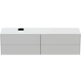 Ideal Standard Waschtisch-Unterschrank Conca, 4 Auszüge, m.Ausschnitt, 1987x505x550mm, Weiß
