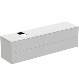 Ideal Standard Waschtisch-Unterschrank Conca, 4 Auszüge, m.Ausschnitt, 1987x505x550mm, Weiß – Bild 2